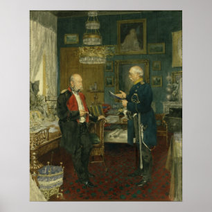 Bismarck mit Kaiser Wilhelm I Poster