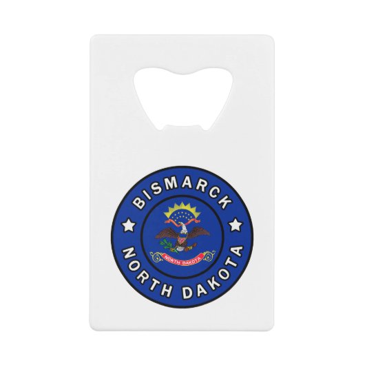 Bismarck North Dakota Geldbeutel Flaschenöffner (Vorderseite)