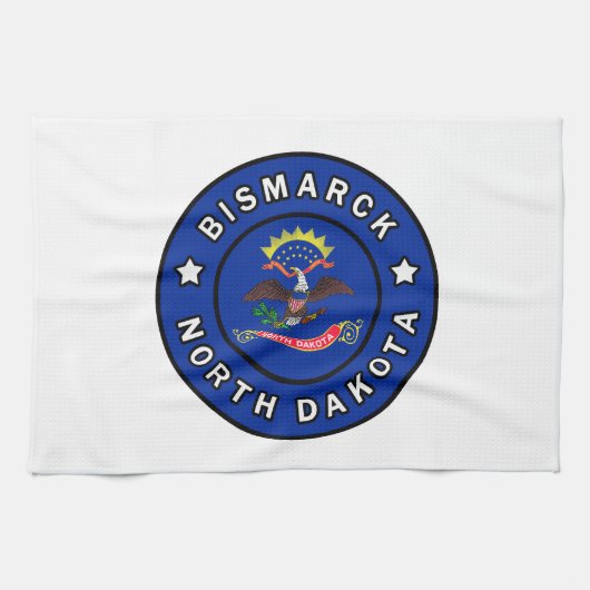 Bismarck North Dakota Geschirrtuch (Horizontal)