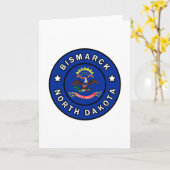 Bismarck North Dakota Karte (Gelbe Blume)