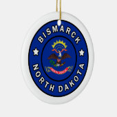 Bismarck North Dakota Keramik Ornament (Rechts)