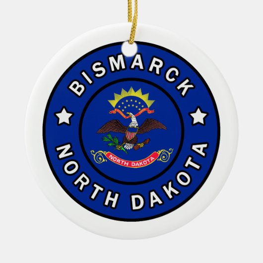 Bismarck North Dakota Keramik Ornament (Vorne)