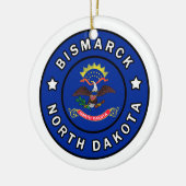 Bismarck North Dakota Keramik Ornament (Links)