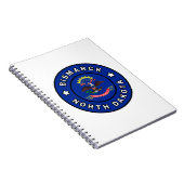 Bismarck North Dakota Notizblock (Rechte Seite)