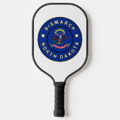 Bismarck North Dakota Pickleball Schläger (Rückseite)