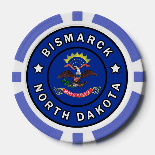Bismarck North Dakota Pokerchips (Vorderseite)