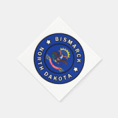Bismarck North Dakota Serviette (Ecke)