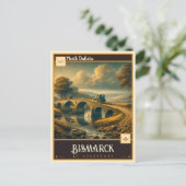 Bismarck, North Dakota | VINTAG Postkarte (Stehend Vorderseite)