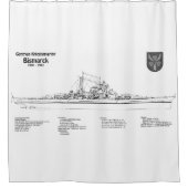 Bismarck - Pläne für ein Konzept für die Schlachth Duschvorhang (Vorderseite)