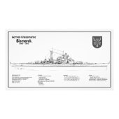 Bismarck - Pläne für ein Konzept für die Schlachth Fotodruck (Vorne)