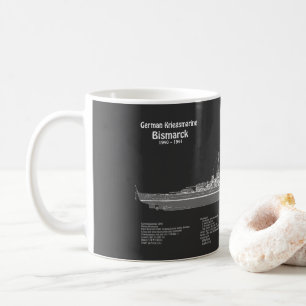 Bismarck - Pläne für ein Konzept für die Schlachtu Kaffeetasse