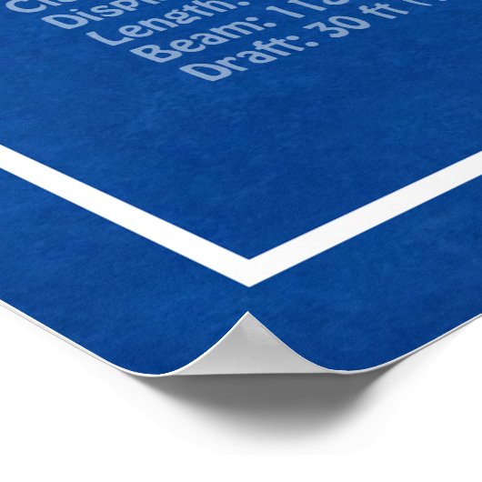 Bismarck - Pläne für ein Konzept für die Schlachtu Poster (Ecke)