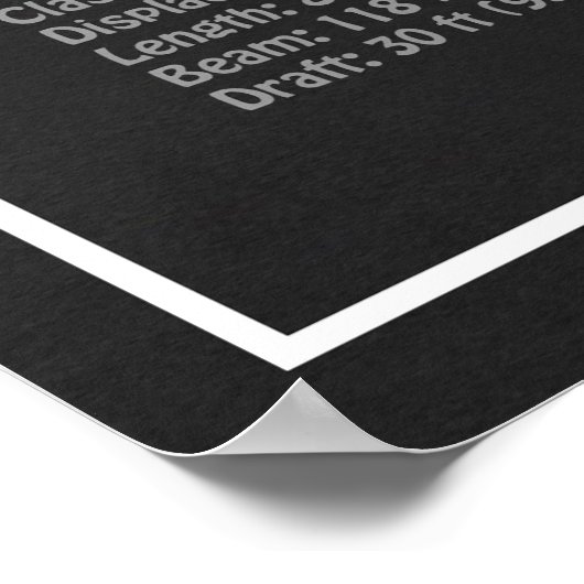 Bismarck - Pläne für ein Konzept für die Schlachtu Poster (Ecke)