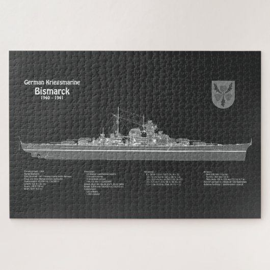 Bismarck - Pläne für ein Konzept für die Schlachtu Puzzle (Horizontal)