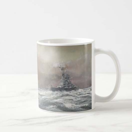 Bismarck signalisiert Prinz Eugen 0959hrs am 24. Kaffeetasse (Rechts)