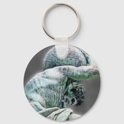 Bismarck Statue, Berlin, Greek God Atlas, Grey Bac Schlüsselanhänger (Vorderseite)