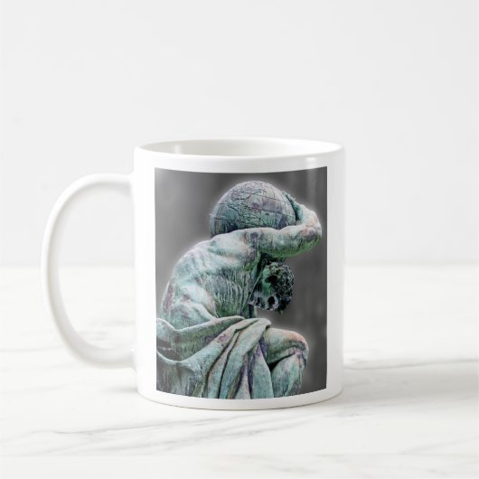 Bismarck-Statue, Berlin, griechischer Gott-Atlas, Kaffeetasse (Links)