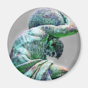 Bismarck-Statue, Berlin, griechischer Gott-Atlas Magnet