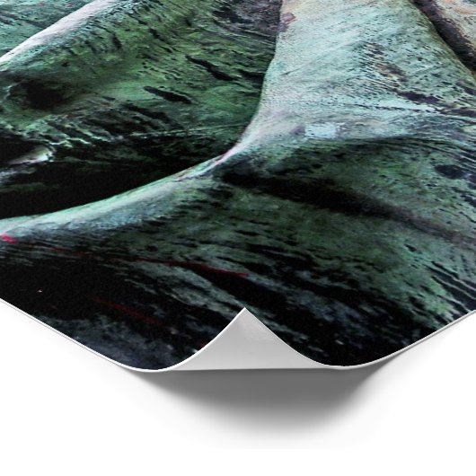 Bismarck Statue, Berlin, Griechischer Gott Atlas, Poster (Ecke)