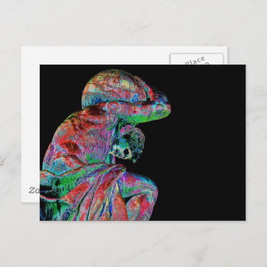 Bismarck Statue, Berlin, Griechischer Gotteatlas, Postkarte (Vorne/Hinten)