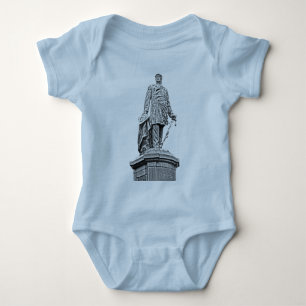 Bismarck-Statue, Berlin, voll Weiß-Rückseite, B Baby Strampler