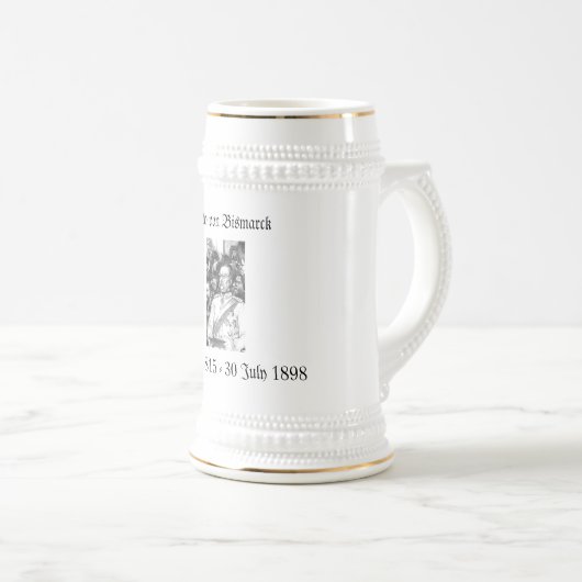 Bismarck Stein Bierglas (VorderseiteRechts)