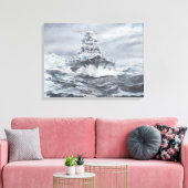 Bismarck vor der grönländischen Küste 1900h 23. Ma Leinwanddruck (Insitu (Wohnzimmer))