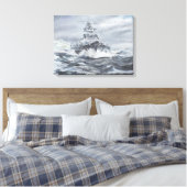 Bismarck vor der grönländischen Küste 1900h 23. Ma Leinwanddruck (Insitu (Schlafzimmer))