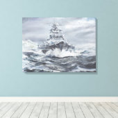 Bismarck vor der grönländischen Küste 1900h 23. Ma Leinwanddruck (Insitu (Holzboden))