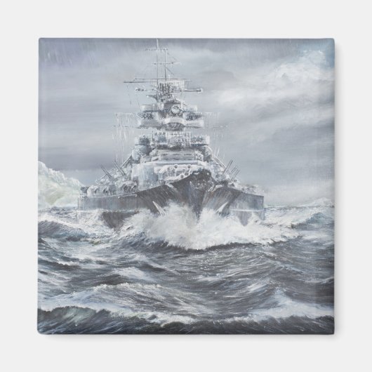 Bismarck vor der grönländischen Küste 1900h 23. Ma Magnet (Vorne)