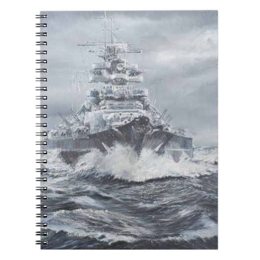 Bismarck vor Grönland-Küste 1900hrs 23rdMay Notizblock (Vorderseite)