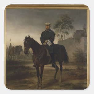 Bismarck vor Paris, 1873 Quadratischer Aufkleber