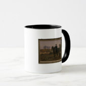Bismarck zu Pferd mit Hund Tasse (VorderseiteRechts)