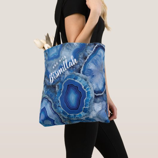 Bismillah Alhamdullilah Blauer Achat Tasche (Von Nahem)