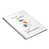 Bismillah Alhamdullilah Pastel Color Floral Notizblock (Rechte Seite)