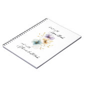 Bismillah Alhamdullilah Pastel Color Floral Notizblock (Linke Seite)