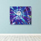Bismillah, Allahu Akbar florale islamische Kunst Leinwanddruck (Insitu (Holzboden))