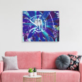 Bismillah, Allahu Akbar florale islamische Kunst Leinwanddruck (Insitu (Wohnzimmer))