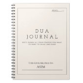 Bismillah Arabic Dua Journal Notizblock (Vorderseite)
