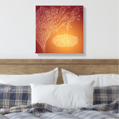 Bismillah - Arabische Blume der Islamischen  Leinwanddruck (Insitu (Schlafzimmer))