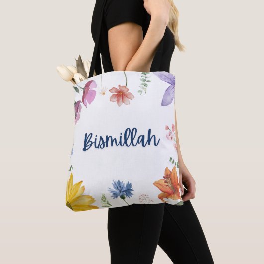 Bismillah-Blume Tasche (Von Nahem)