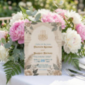 Bismillah Calligraphy Geometric Floral Arch Einladung