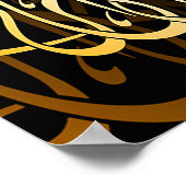 Bismillah Calligraphy Islamic Quran Art Poster (Ecke)