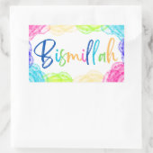Bismillah rechteckige Aufkleber (Tasche)