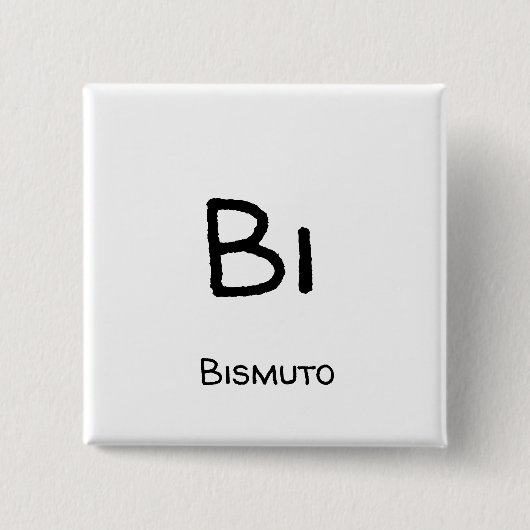 Bismut - Bi Button (Vorderseite)