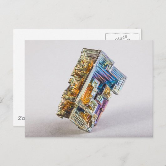 Bismuth Crystal Postkarte (Vorne/Hinten)