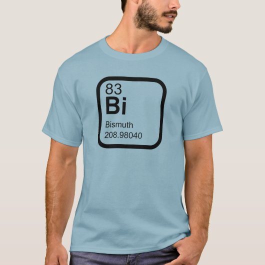 Bismuth - Periodisches wissenschaftliches Design T-Shirt (Vorderseite)