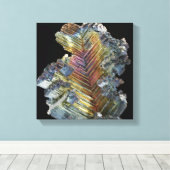 Bismutkristall Leinwanddruck (Insitu (Holzboden))