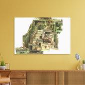 Bismutkristalle mit einem irisierenden Aspen Leinwanddruck (Insitu (Wohnzimmer))