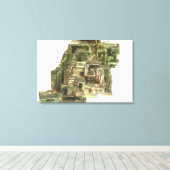 Bismutkristalle mit einem irisierenden Aspen Leinwanddruck (Insitu (Holzboden))